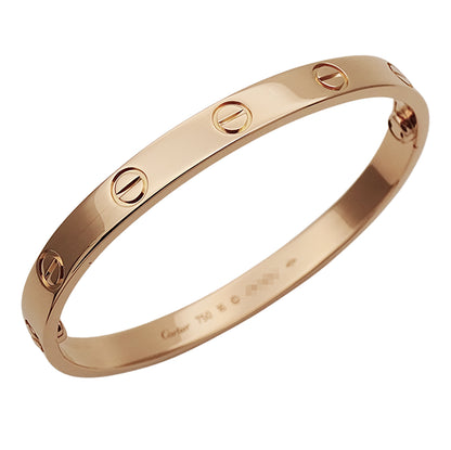 Cartier カルティエ ラブブレス LOVE ブレスレット 750PG ピンクゴールド #16 レディース 磨き済み【中古】
