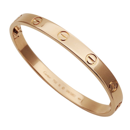 Cartier カルティエ ラブブレス LOVE ブレスレット 750PG ピンクゴールド #16 レディース 磨き済み【中古】
