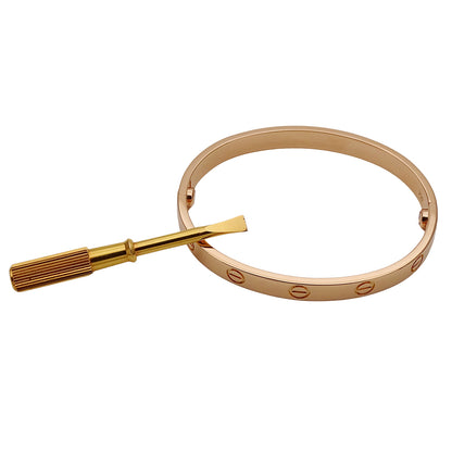 Cartier カルティエ ラブブレス LOVE ブレスレット 750PG ピンクゴールド #16 レディース 磨き済み【中古】
