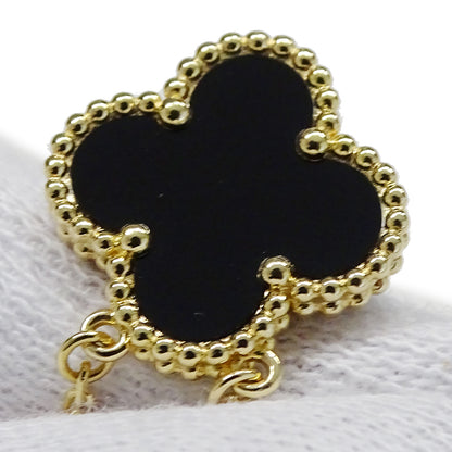 Van Cleef & Arpels ヴァンクリーフ＆アーペル ヴィンテージアルハンブラ ネックレス 750YG オニキス レディース 磨き済み【中古】