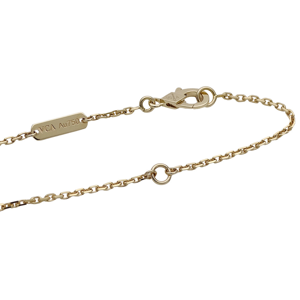 Van Cleef & Arpels ヴァンクリーフ＆アーペル ヴィンテージアルハンブラ ネックレス 750YG オニキス レディース 磨き済み【中古】