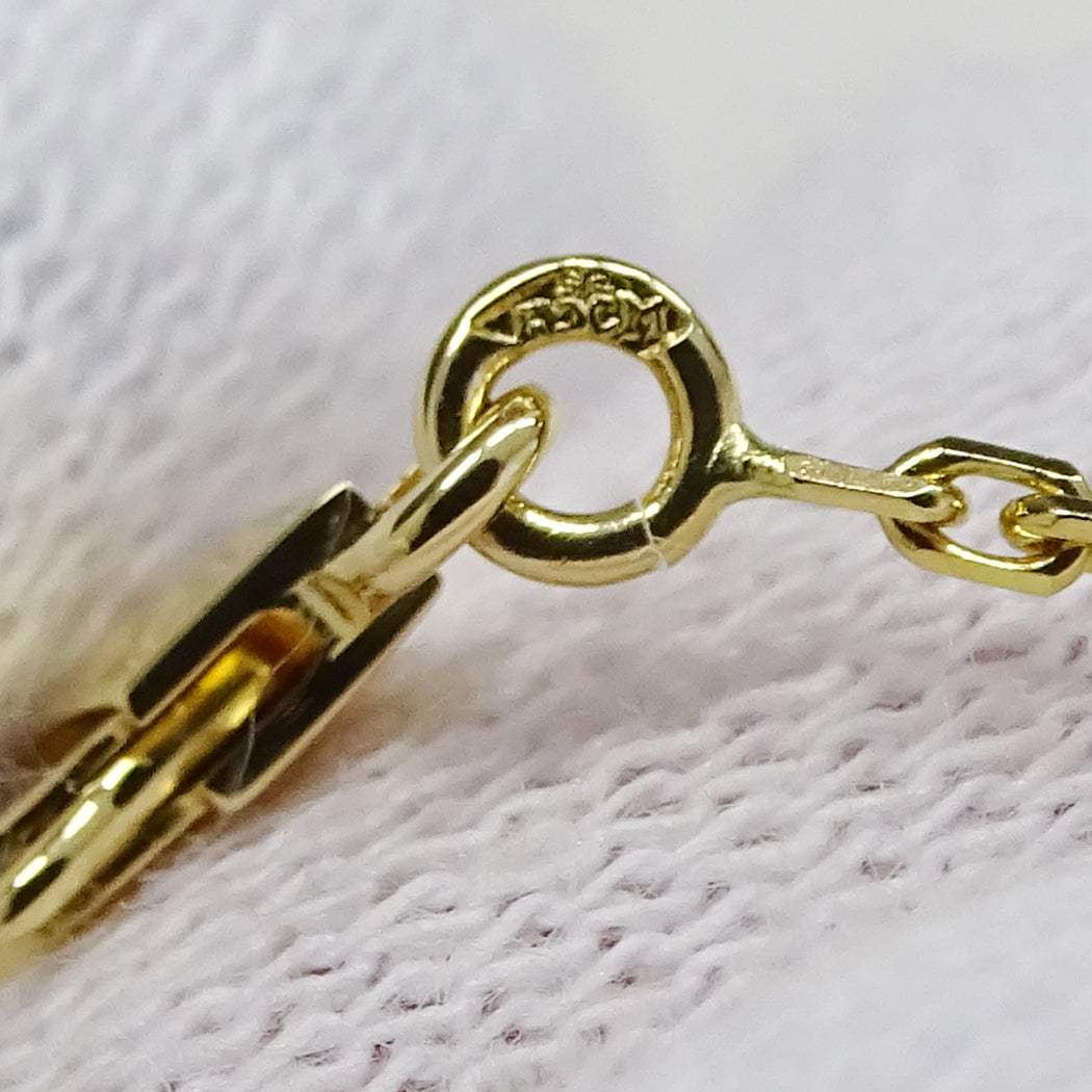 Van Cleef & Arpels ヴァンクリーフ＆アーペル ヴィンテージアルハンブラ ネックレス 750YG カーネリアン レディース 磨き済み【中古】
