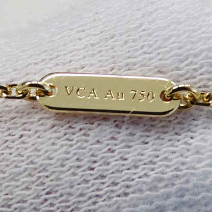 Van Cleef & Arpels ヴァンクリーフ＆アーペル ヴィンテージアルハンブラ ネックレス 750YG カーネリアン レディース 磨き済み【中古】