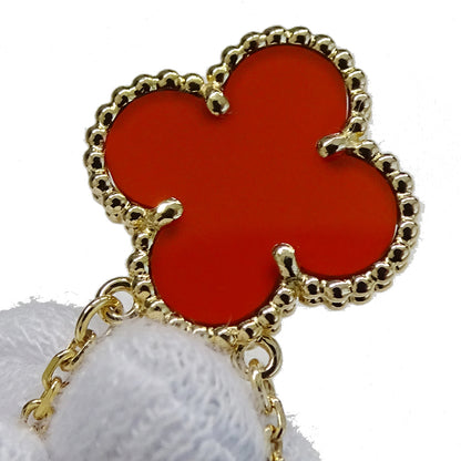Van Cleef & Arpels ヴァンクリーフ＆アーペル ヴィンテージアルハンブラ ネックレス 750YG カーネリアン レディース 磨き済み【中古】