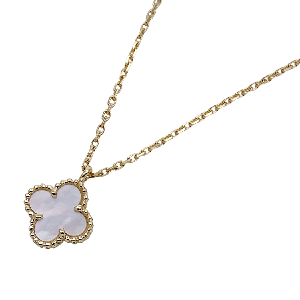 Van Cleef & Arpels ヴァンクリーフ＆アーペル スウィートアルハンブラ ネックレス 750YG マザーオブパール レディース 磨き済み【中古】