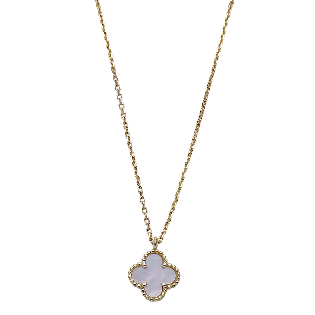 Van Cleef & Arpels ヴァンクリーフ＆アーペル スウィートアルハンブラ ネックレス 750YG マザーオブパール レディース 磨き済み【中古】