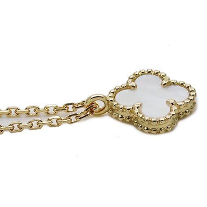 Van Cleef & Arpels ヴァンクリーフ＆アーペル スウィートアルハンブラ ネックレス 750YG マザーオブパール レディース 磨き済み【中古】