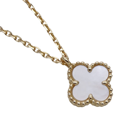 Van Cleef & Arpels ヴァンクリーフ＆アーペル スウィートアルハンブラ ネックレス 750YG マザーオブパール レディース 磨き済み【中古】