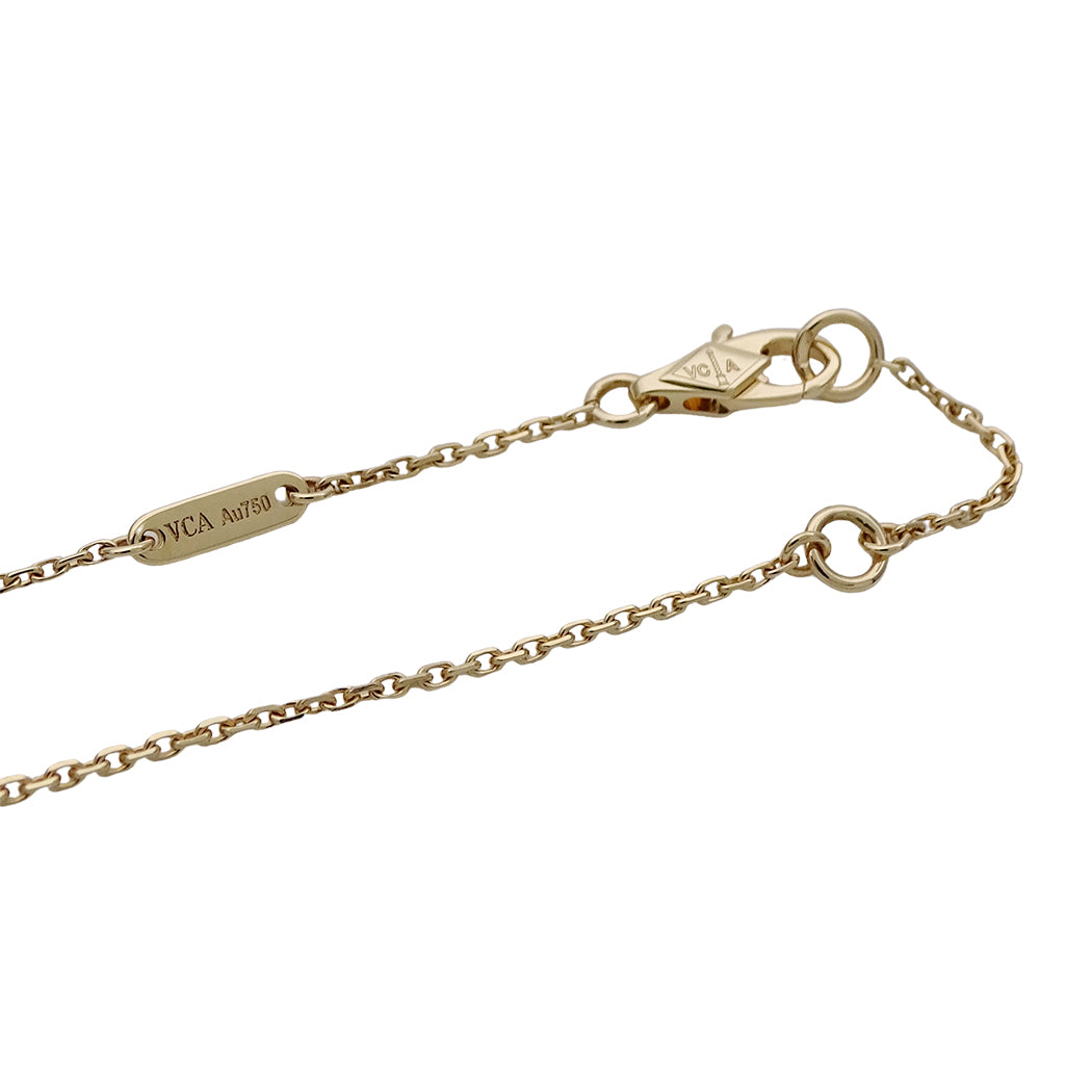Van Cleef & Arpels ヴァンクリーフ＆アーペル スウィートアルハンブラ ネックレス 750YG マザーオブパール レディース 磨き済み【中古】