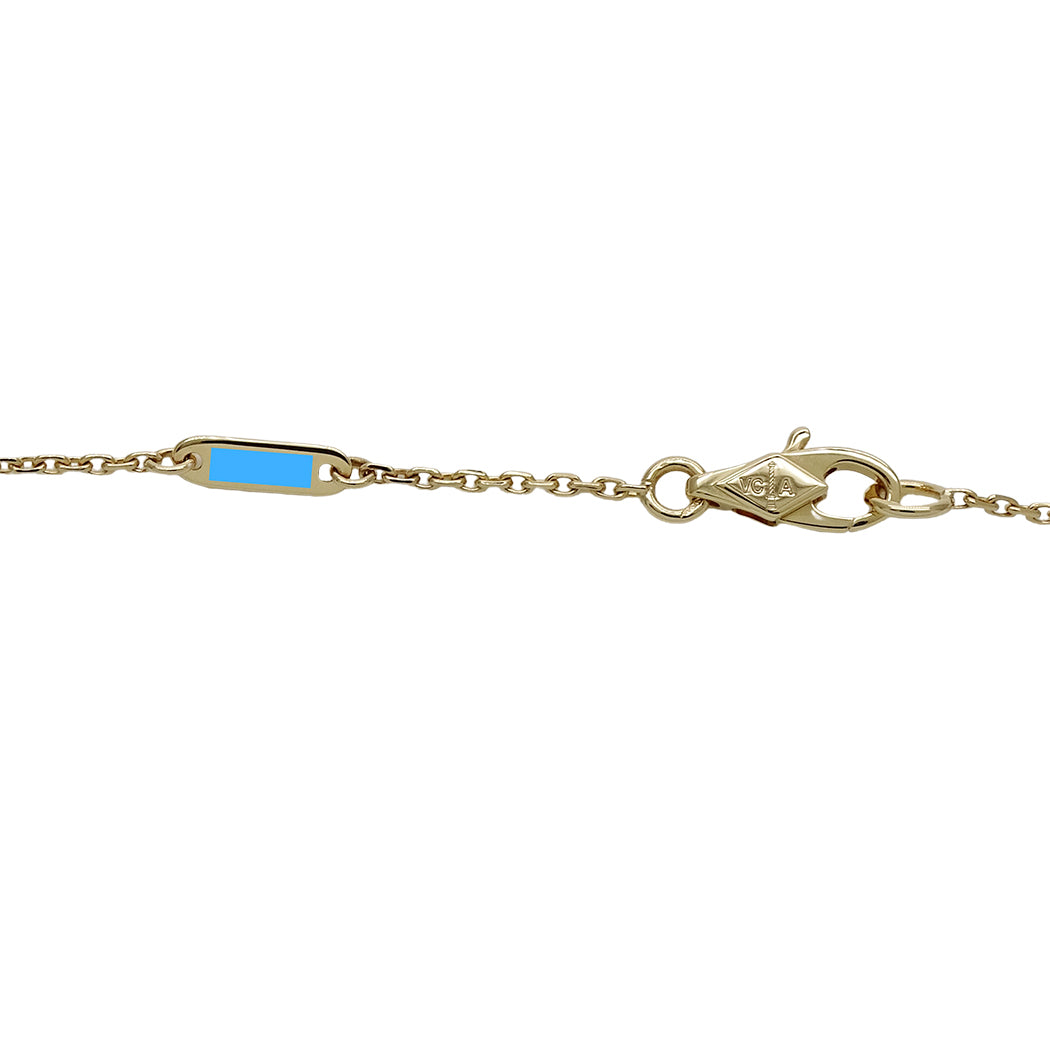 Van Cleef & Arpels ヴァンクリーフ＆アーペル スウィートアルハンブラ ネックレス 750YG マザーオブパール レディース 磨き済み【中古】