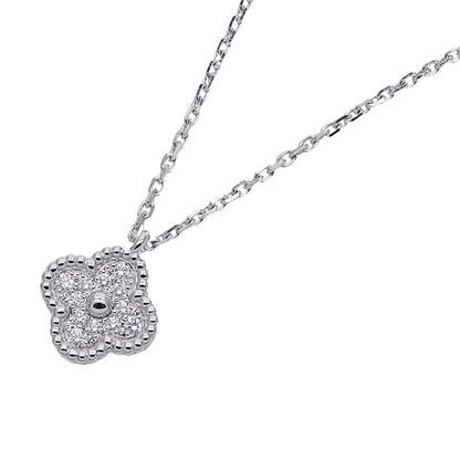 Van Cleef & Arpels ヴァンクリーフ＆アーペル スウィートアルハンブラ ネックレス 750WG レディース 磨き済み【中古】