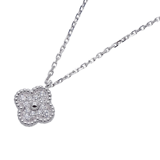 Van Cleef & Arpels ヴァンクリーフ＆アーペル スウィートアルハンブラ ネックレス 750WG レディース 磨き済み【中古】