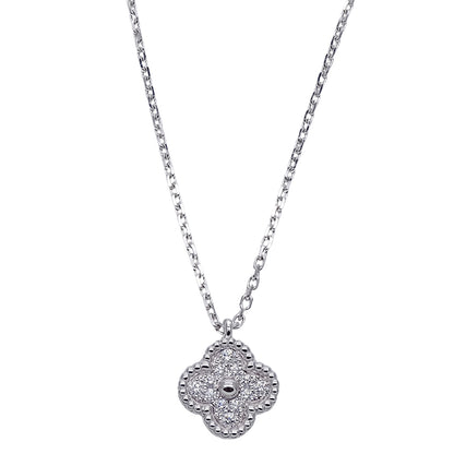 Van Cleef & Arpels ヴァンクリーフ＆アーペル スウィートアルハンブラ ネックレス 750WG レディース 磨き済み【中古】