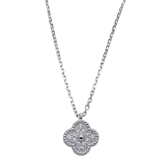 Van Cleef & Arpels ヴァンクリーフ＆アーペル スウィートアルハンブラ ネックレス 750WG レディース 磨き済み【中古】