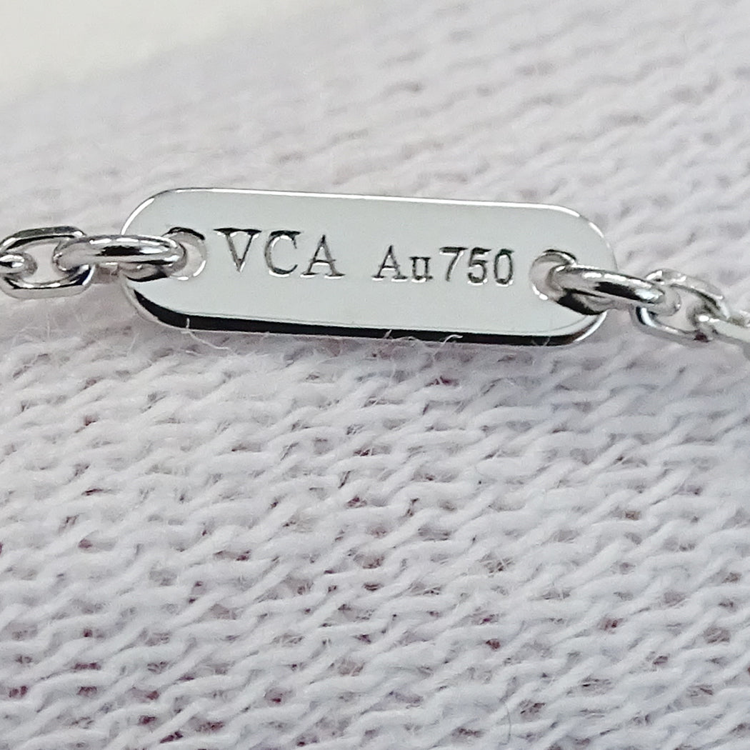 Van Cleef & Arpels ヴァンクリーフ＆アーペル スウィートアルハンブラ ネックレス 750WG レディース 磨き済み【中古】