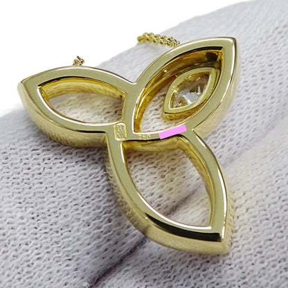HARRY WINSTON ハリー・ウィンストン リリークラスター ネックレス 750YG ダイヤモンド レディース 磨き済み【中古】