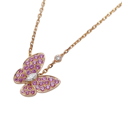 Van Cleef & Arpels ヴァンクリーフ＆アーペル ドゥ パピヨン ネックレス 750PG ピンクゴールド レディース VCARO3M200 磨き済み【中古】