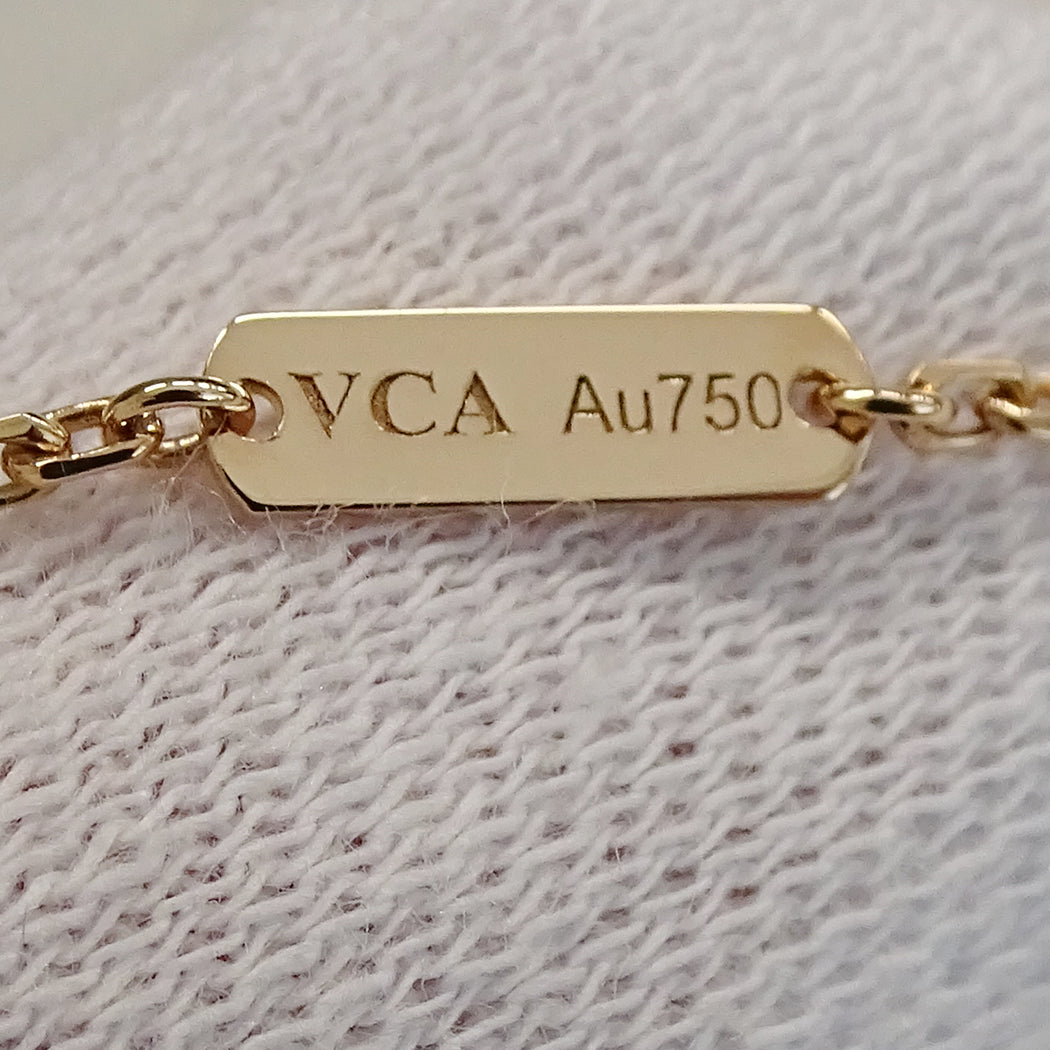 Van Cleef & Arpels ヴァンクリーフ＆アーペル ドゥ パピヨン ネックレス 750PG ピンクゴールド レディース VCARO3M200 磨き済み【中古】