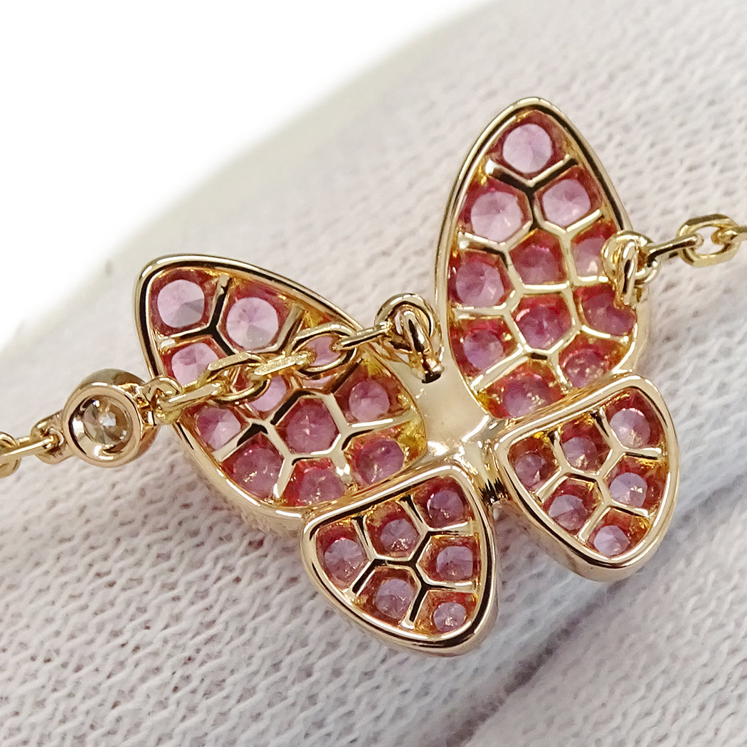 Van Cleef & Arpels ヴァンクリーフ＆アーペル ドゥ パピヨン ネックレス 750PG ピンクゴールド レディース VCARO3M200 磨き済み【中古】