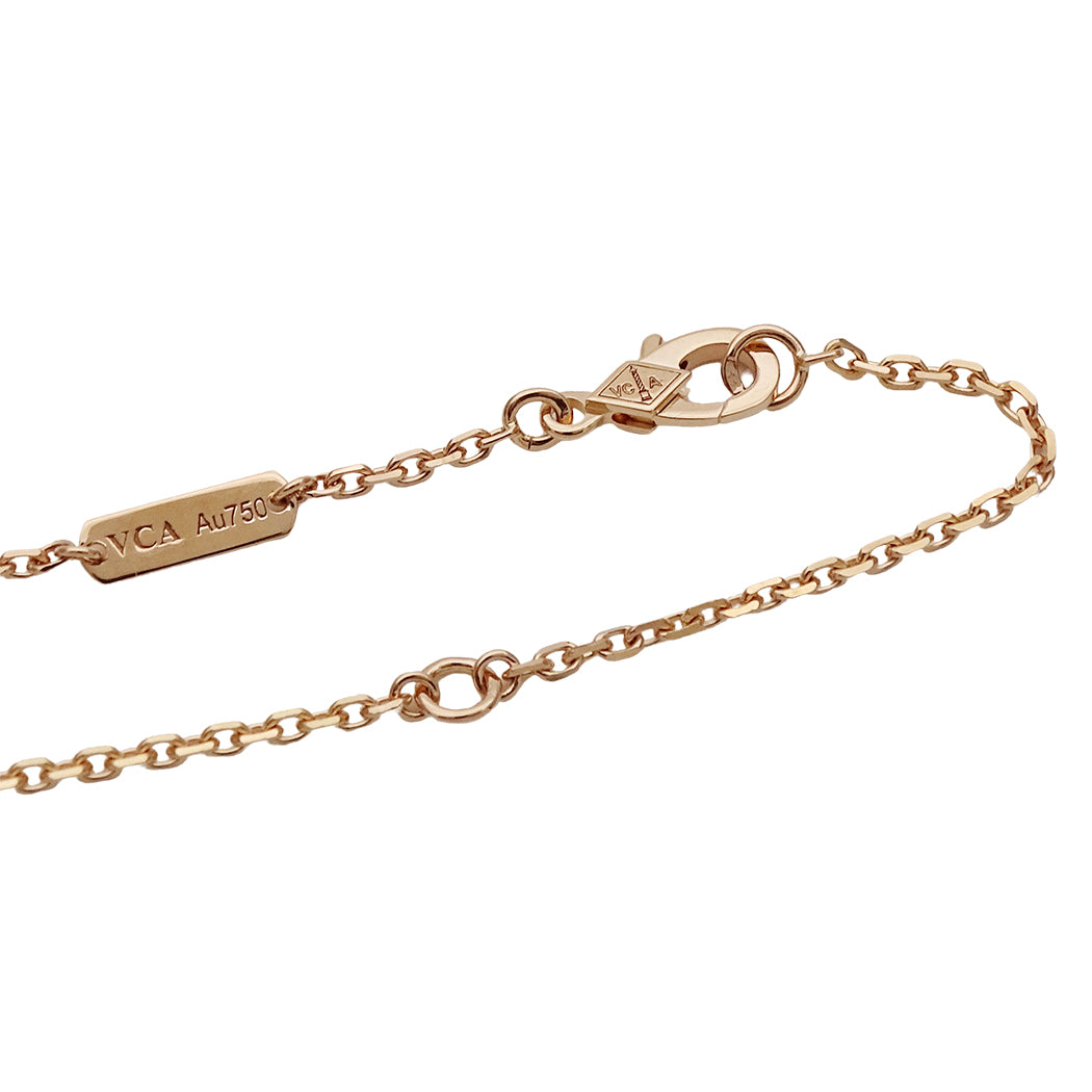 Van Cleef & Arpels ヴァンクリーフ＆アーペル ドゥ パピヨン ネックレス 750PG ピンクゴールド レディース VCARO3M200 磨き済み【中古】