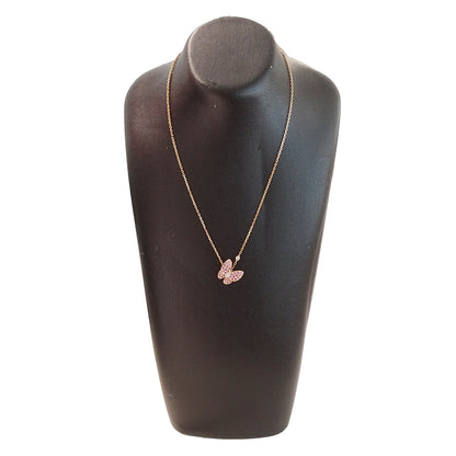 Van Cleef & Arpels ヴァンクリーフ＆アーペル ドゥ パピヨン ネックレス 750PG ピンクゴールド レディース VCARO3M200 磨き済み【中古】