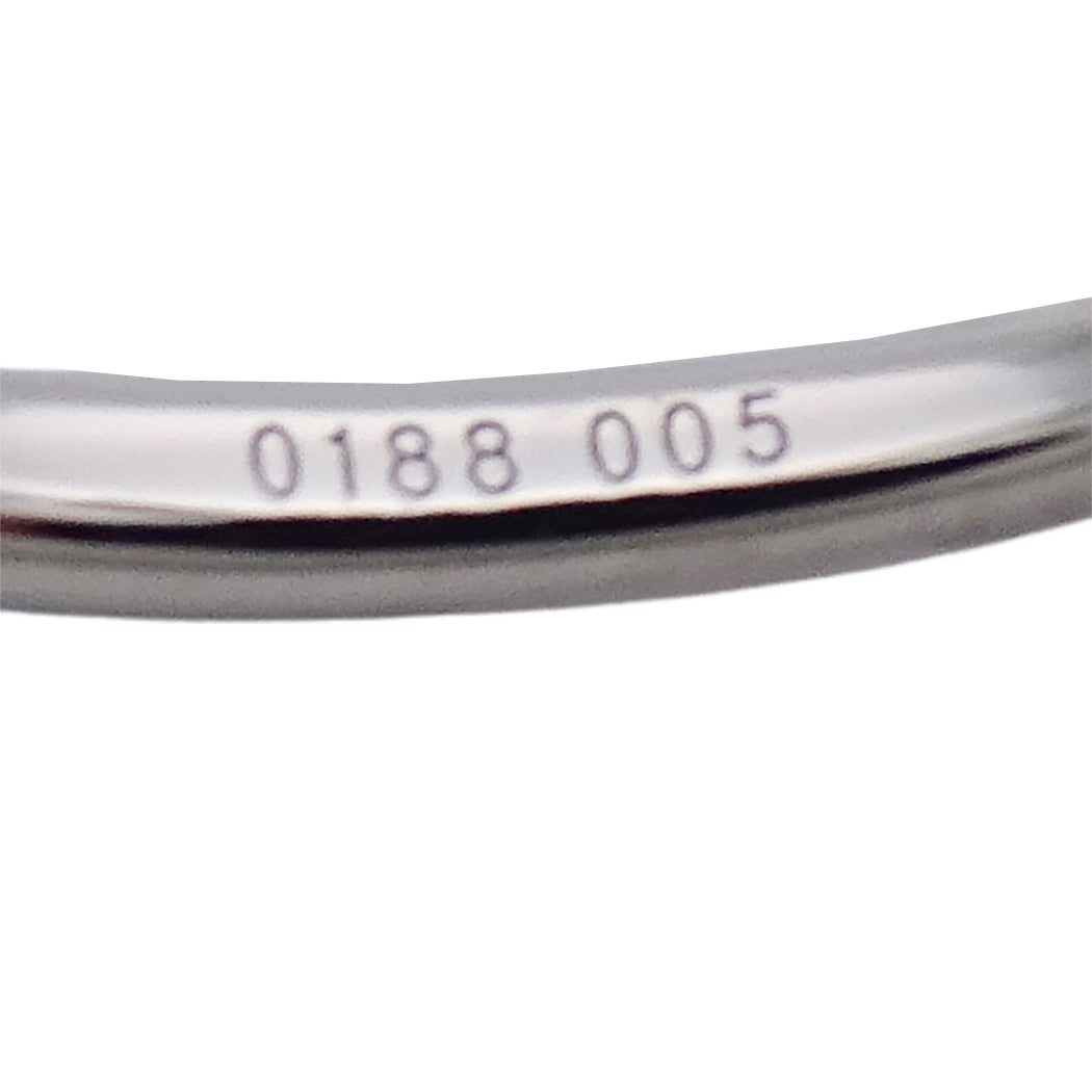 STAR JEWELRY スタージュエリー エンゲージメント リング 指輪 PT950 ダイヤモンド D0.188/0.05 約12号 レディース 磨き済み【中古】