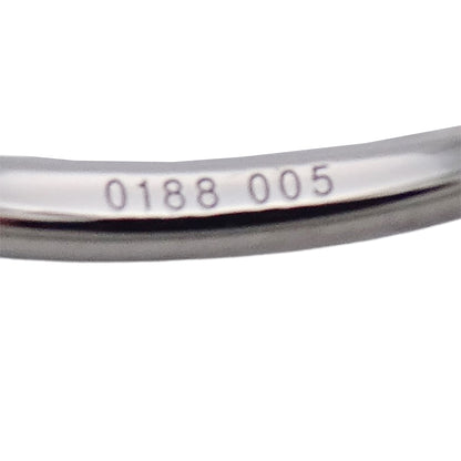 STAR JEWELRY スタージュエリー エンゲージメント リング 指輪 PT950 ダイヤモンド D0.188/0.05 約12号 レディース 磨き済み【中古】