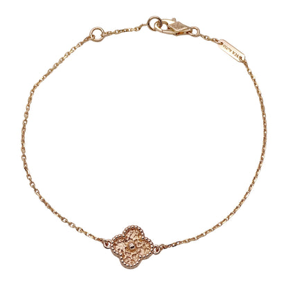Van Cleef & Arpels ヴァンクリーフ＆アーペル スウィートアルハンブラ ブレスレット 750PG ピンクゴールド レディース 磨き済み【中古】