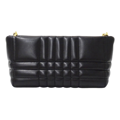 BURBERRY バーバリー ショルダーバッグ ブラック レザー レディース 【中古】