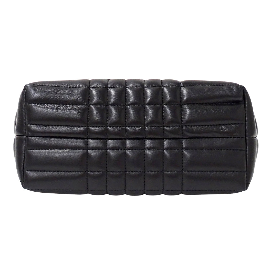 BURBERRY バーバリー ショルダーバッグ ブラック レザー レディース 【中古】