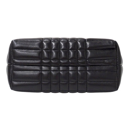 BURBERRY バーバリー ショルダーバッグ ブラック レザー レディース 【中古】
