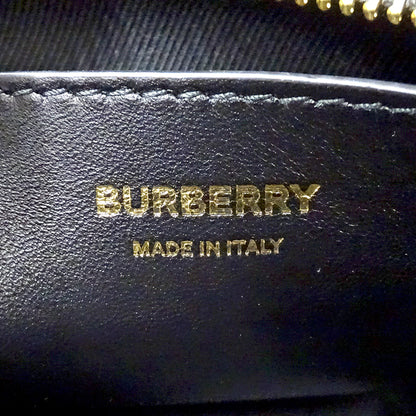 BURBERRY バーバリー ショルダーバッグ ブラック レザー レディース 【中古】