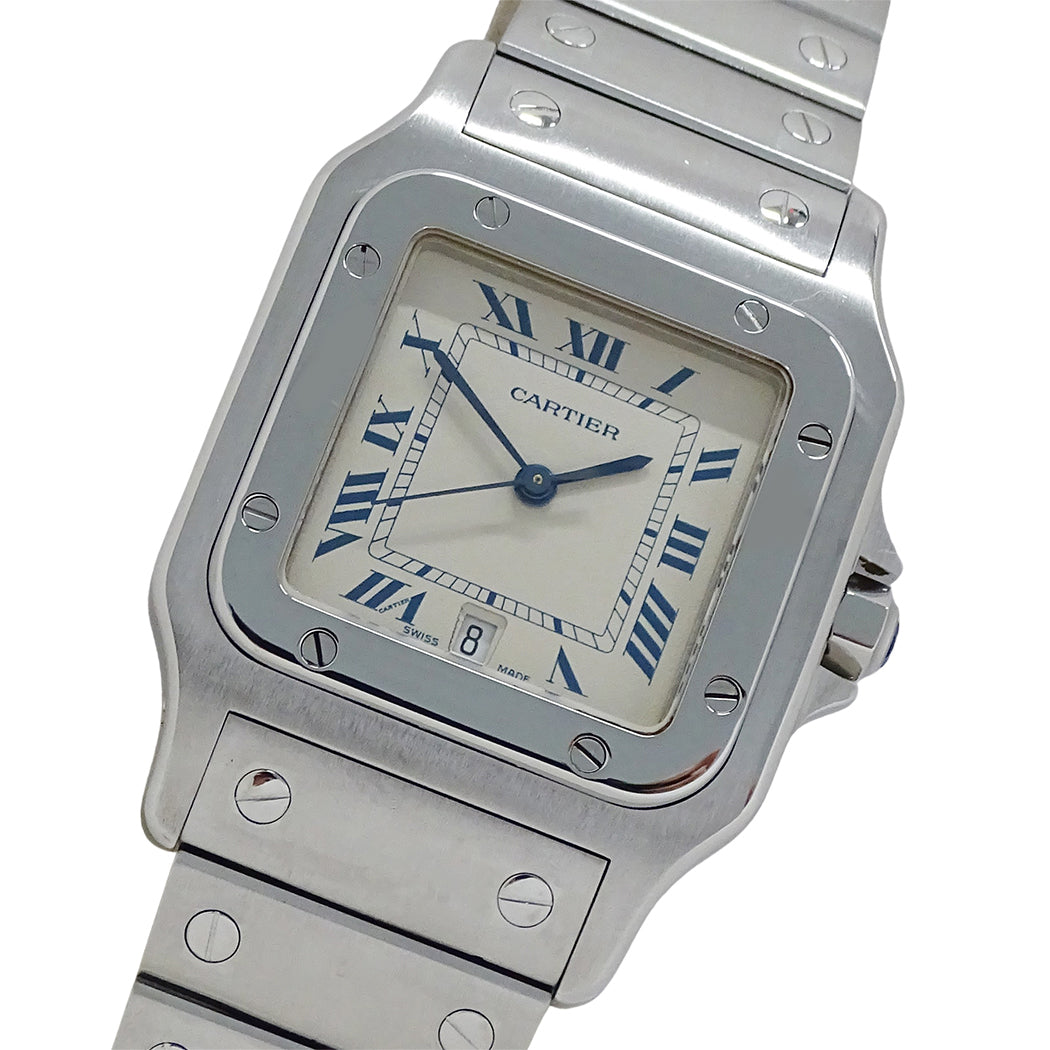 Cartier カルティエ サントスガルベ LM W20018D6 メンズ 腕時計 クオーツ QZ ステンレス 磨き済み【中古】