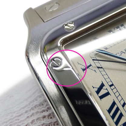 Cartier カルティエ サントスガルベ LM W20018D6 メンズ 腕時計 クオーツ QZ ステンレス 磨き済み【中古】