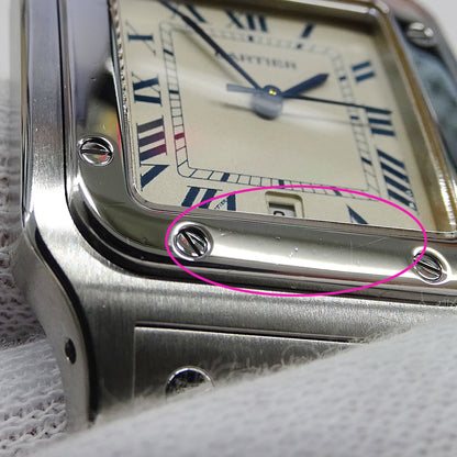 Cartier カルティエ サントスガルベ LM W20018D6 メンズ 腕時計 クオーツ QZ ステンレス 磨き済み【中古】
