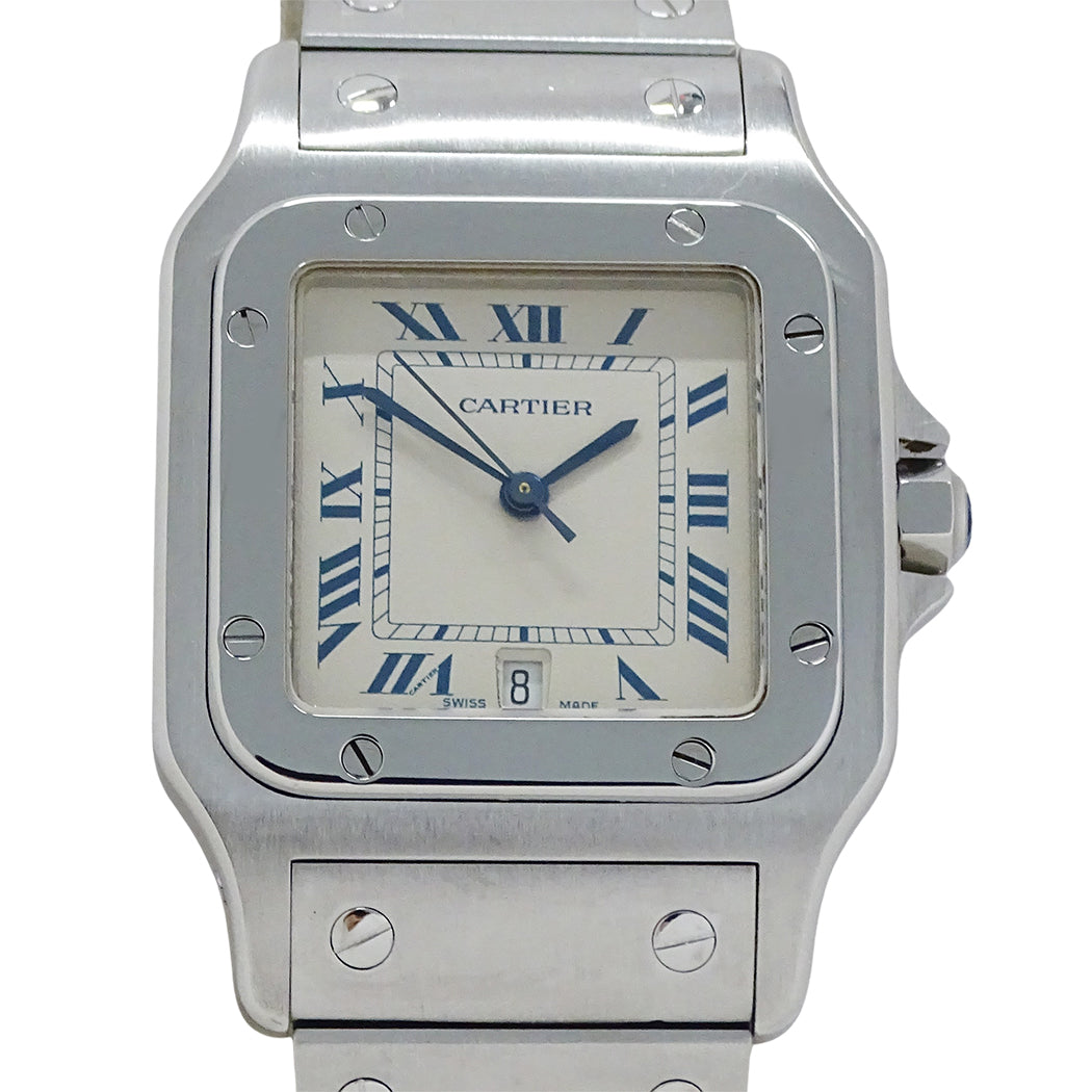 Cartier カルティエ サントスガルベ LM W20018D6 メンズ 腕時計 クオーツ QZ ステンレス 磨き済み【中古】