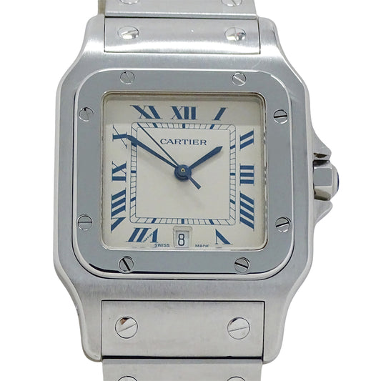 Cartier カルティエ サントスガルベ LM W20018D6 メンズ 腕時計 クオーツ QZ ステンレス 磨き済み【中古】