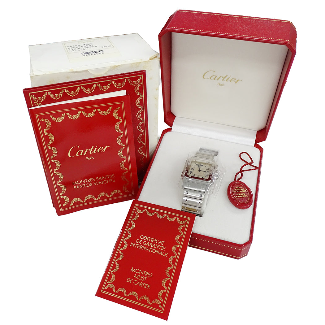 Cartier カルティエ サントスガルベ LM W20018D6 メンズ 腕時計 クオーツ QZ ステンレス 磨き済み【中古】