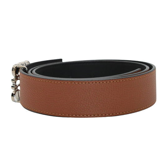 LOEWE ロエベ ベルト ブラウン レザー レディース メンズ 【中古】