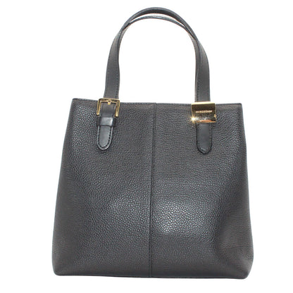 BURBERRY バーバリー ハンドバッグ ブラック レザー レディース 【中古】
