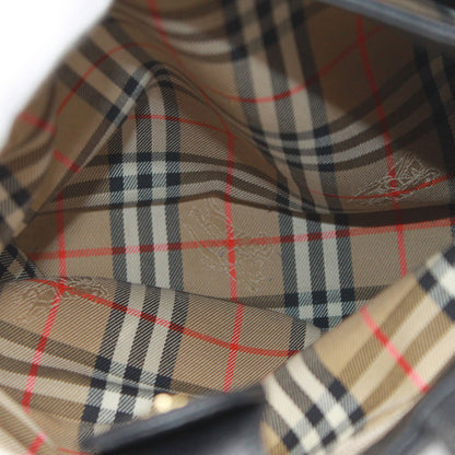 BURBERRY バーバリー ハンドバッグ ブラック レザー レディース 【中古】