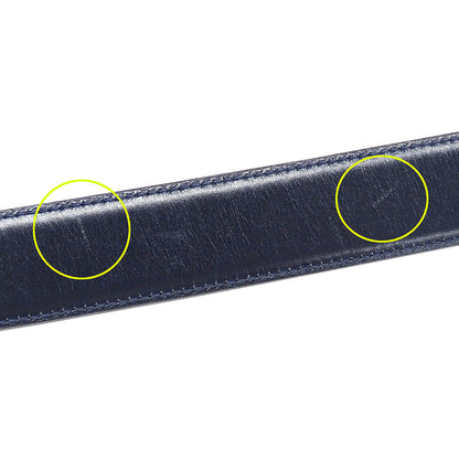 GUCCI グッチ ベルト ボルドー ブラック レザー レディース 【中古】
