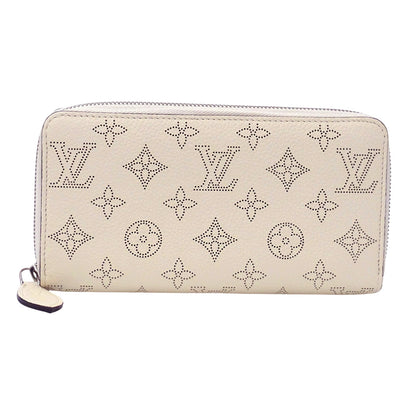 LOUIS VUITTON ルイ・ヴィトン ジッピーウォレット 長財布 クレーム M58878 モノグラムマヒナ レディース 【中古】