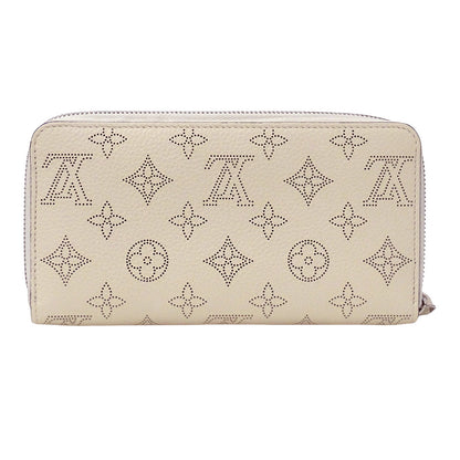 LOUIS VUITTON ルイ・ヴィトン ジッピーウォレット 長財布 クレーム M58878 モノグラムマヒナ レディース 【中古】