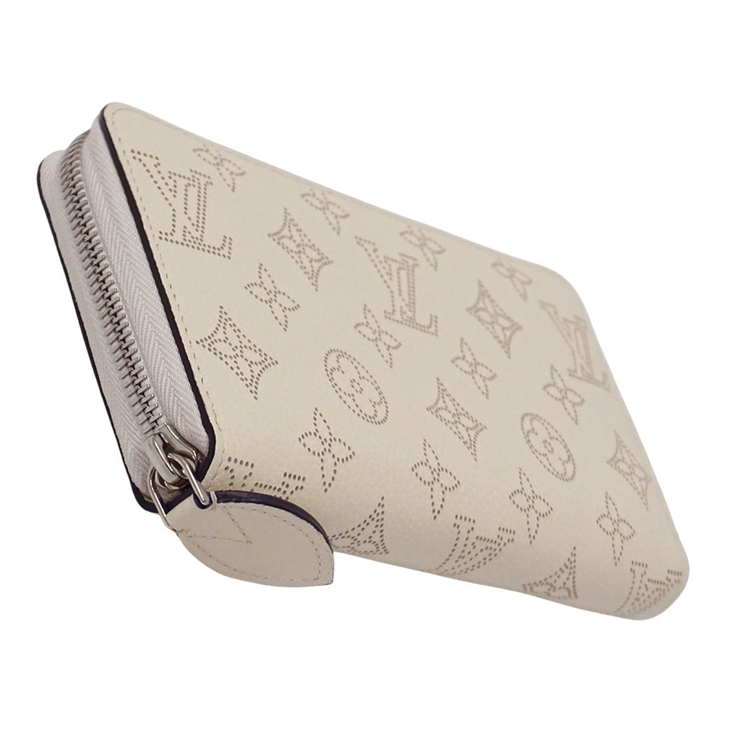 LOUIS VUITTON ルイ・ヴィトン ジッピーウォレット 長財布 クレーム M58878 モノグラムマヒナ レディース 【中古】