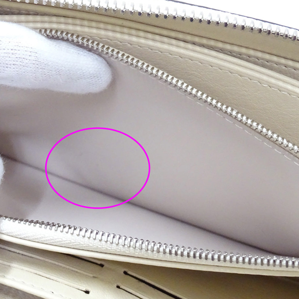 LOUIS VUITTON ルイ・ヴィトン ジッピーウォレット 長財布 クレーム M58878 モノグラムマヒナ レディース 【中古】