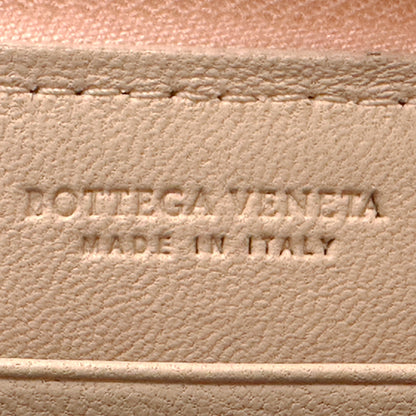 BOTTEGAVENETA ボッテガ・ヴェネタ 長財布 イントレチャート ピンク レザー レディース 【中古】