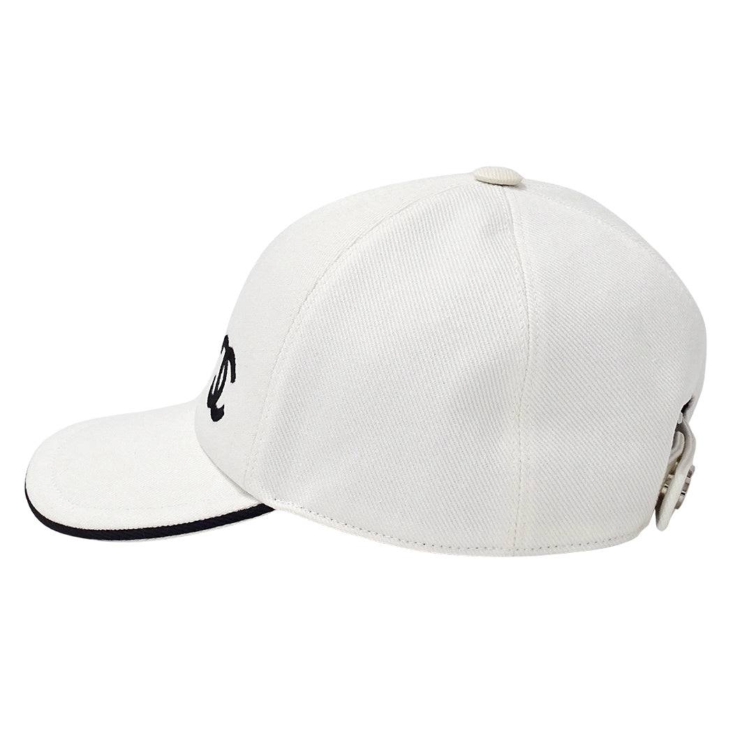 CHANEL シャネル キャップ ホワイト コットン レディース 【中古】