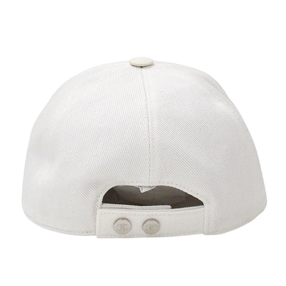 CHANEL シャネル キャップ ホワイト コットン レディース 【中古】