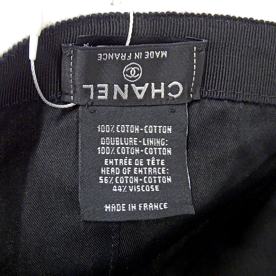 CHANEL シャネル キャップ ホワイト コットン レディース 【中古】